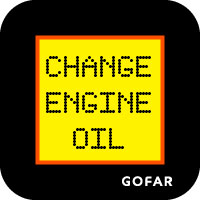 car oil change reminder safety symbol